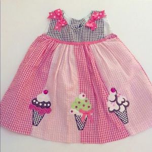 Rare Editions pink dress with ice cream cones!